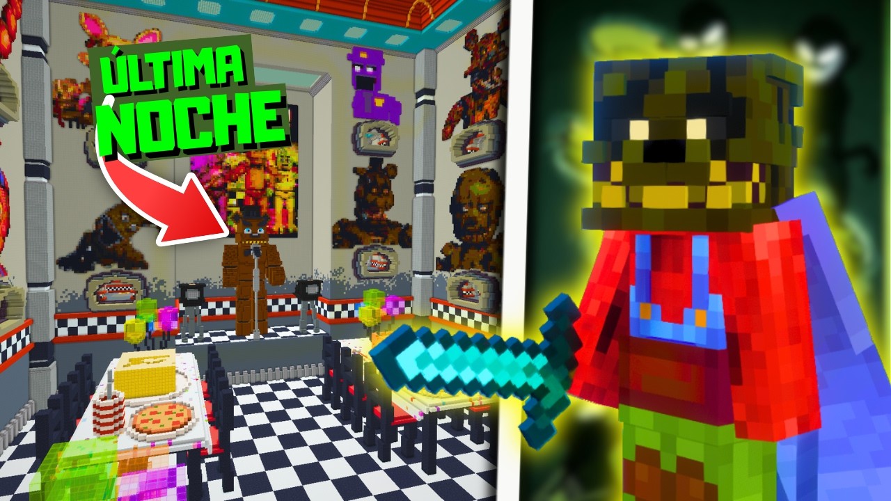 😔DOMINO por ultima vez el FNAF de MINEBOOM😔  / ULTIMA PARTE / Fermoc