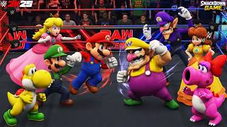Childhood Legends COLLIDE: Mario Luigi Peach Yoshi vs Wario Waluigi Daisy Birdo | Winner Takes All