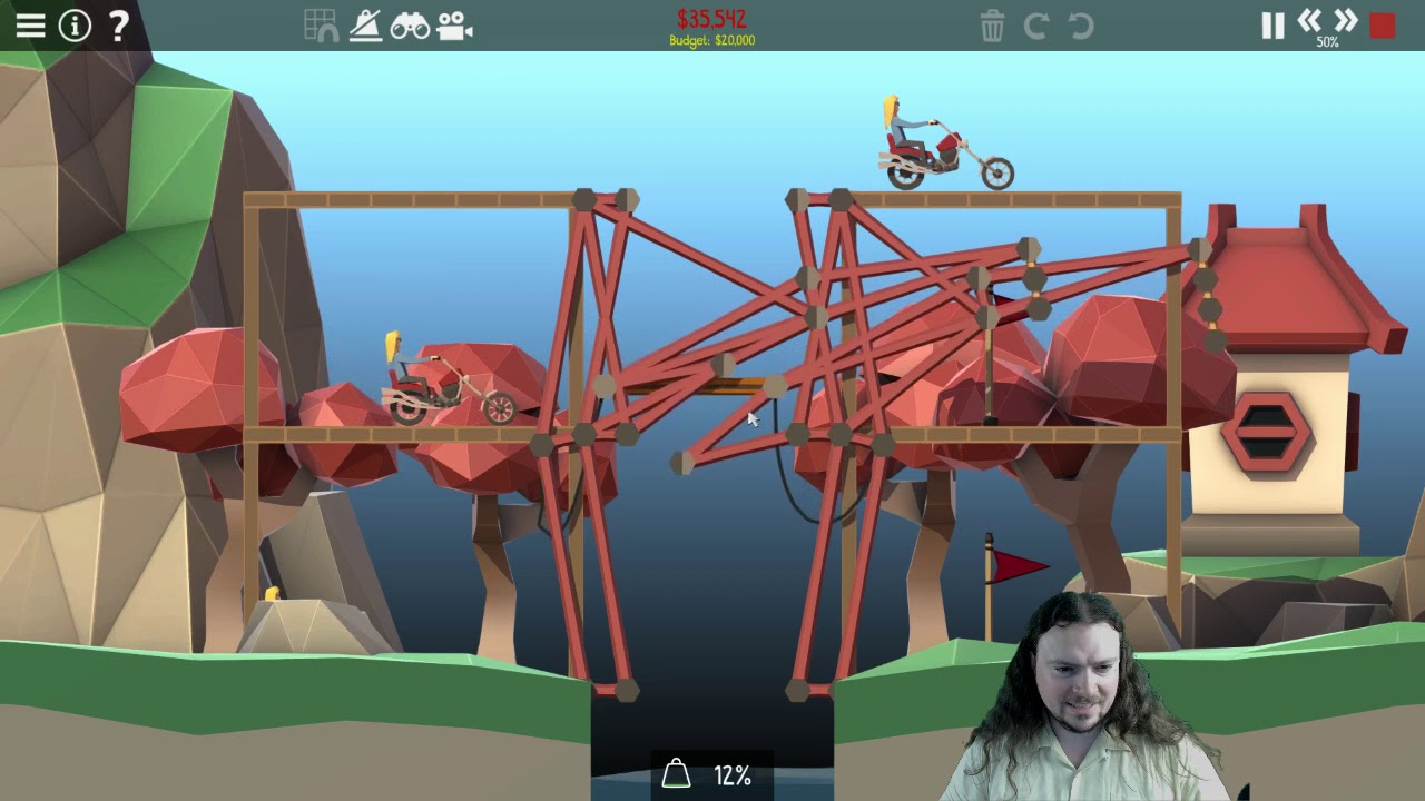 Single Road Shenanigans: Poly Bridge 2 Campaign