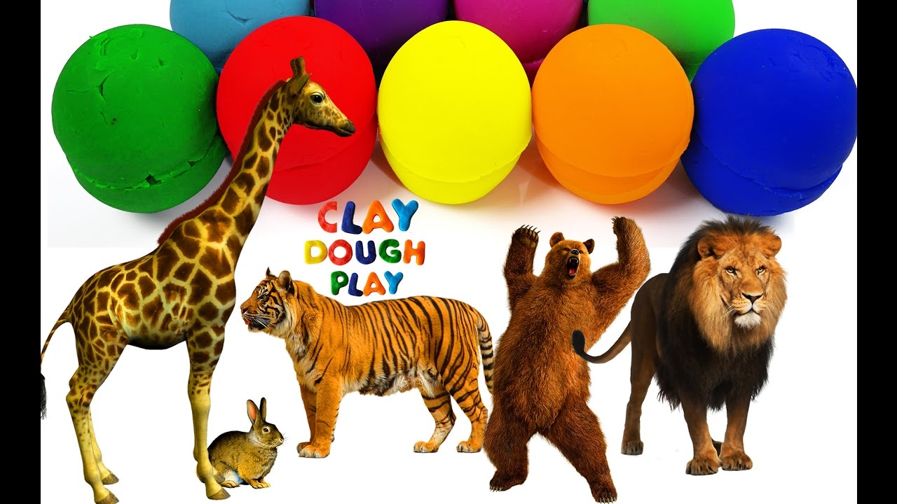 Learn Colors with Play Doh Jungle Animal Activities Play Doh Tiger