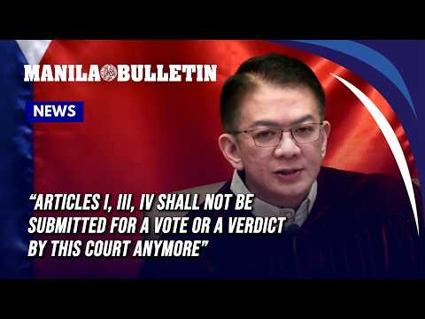 Escudero rules out conviction or acquittal vote on three articles of impeachment