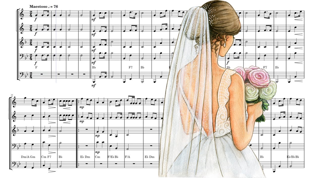 Brass Quintet: Bridal Chorus (Wedding March) - Wagner [Sheet Music]
