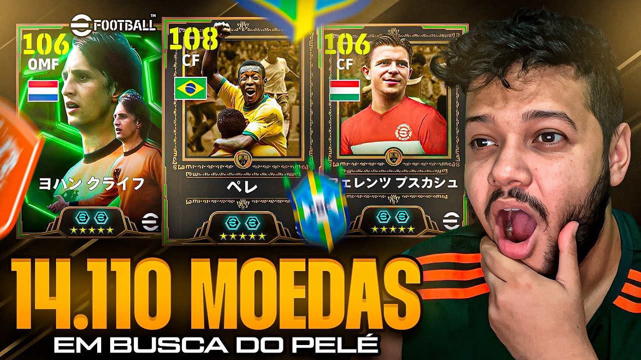 14.110 MOEDAS em busca do PELÉ no Efootball Mobile