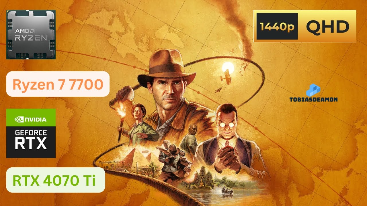 Indiana Jones and the Great Circle - R7 7700 + RTX 4070Ti 12GB - Supreme preset 1440p60