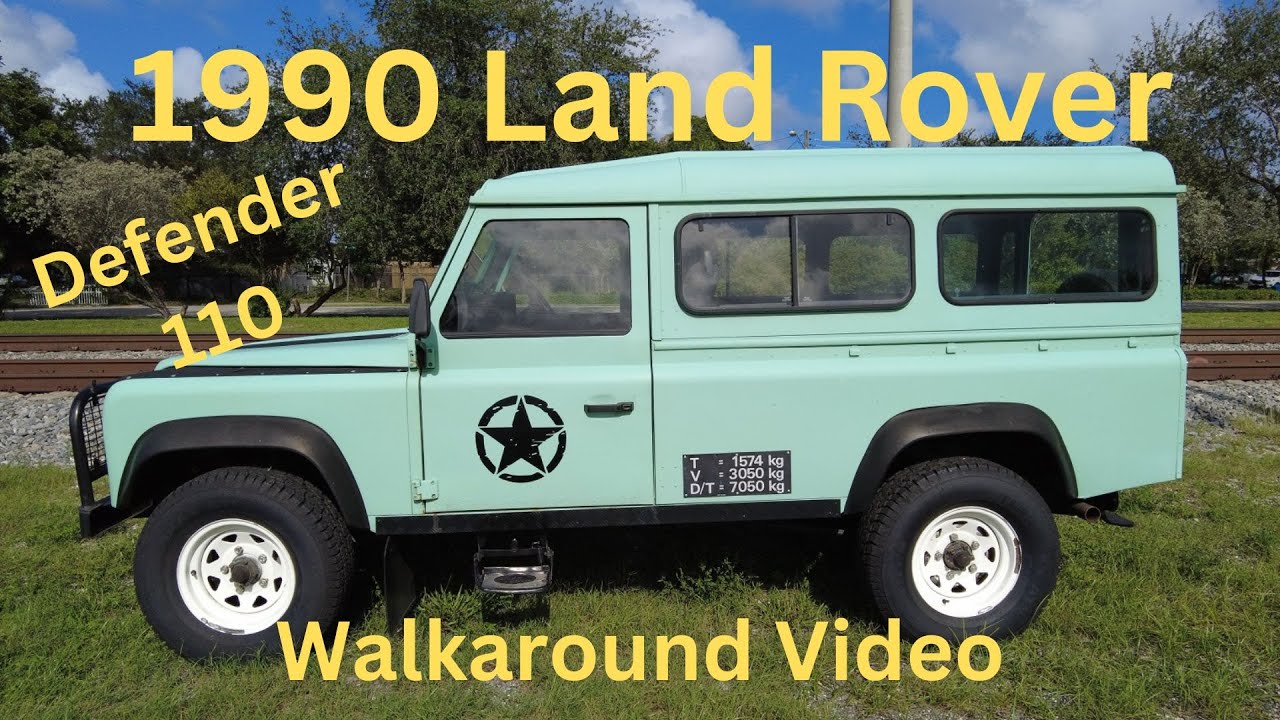 1990 Land Rover Defender 110 Walkaround - YouTube