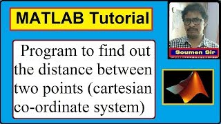 MATLAB Tutorial - Matlab Programming  - Distance between two points