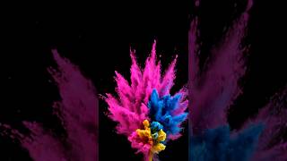 Holi Colour Splash Black screen video   | colour blast | Overlay Holi