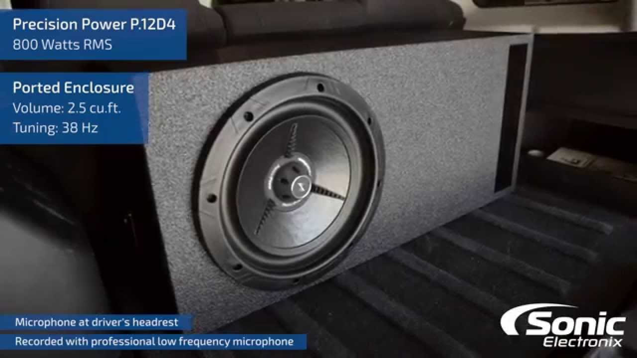 Precision Power P.12D4 Car Subwoofer Bass Demo - YouTube