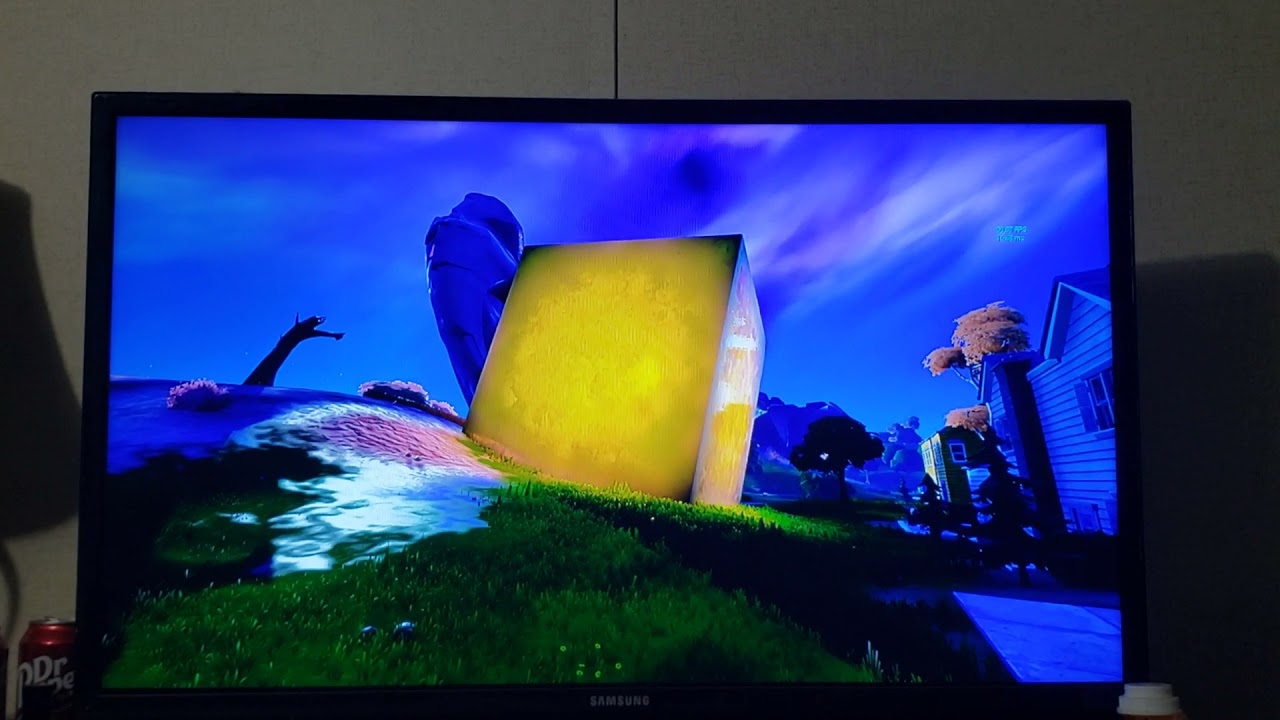 gold cube at pleasant park