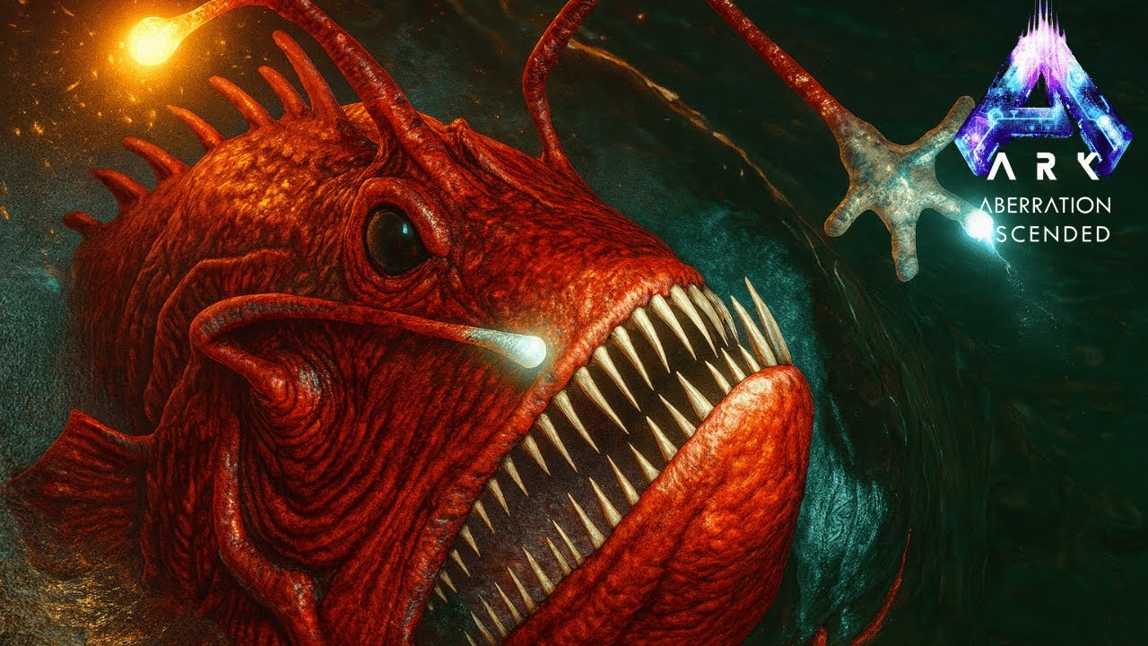 Taming the Angler Fish in the Blue Zone Was So Tough! 😱 | ARK Aberration Part 17