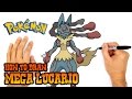 How to Draw Mega Lucario | Pokemon