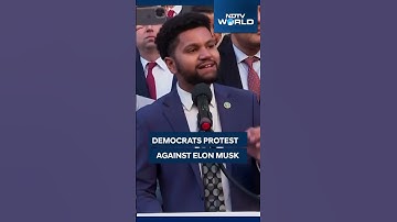 Protests Against Elon Musk, Donald Trump In Washington DC