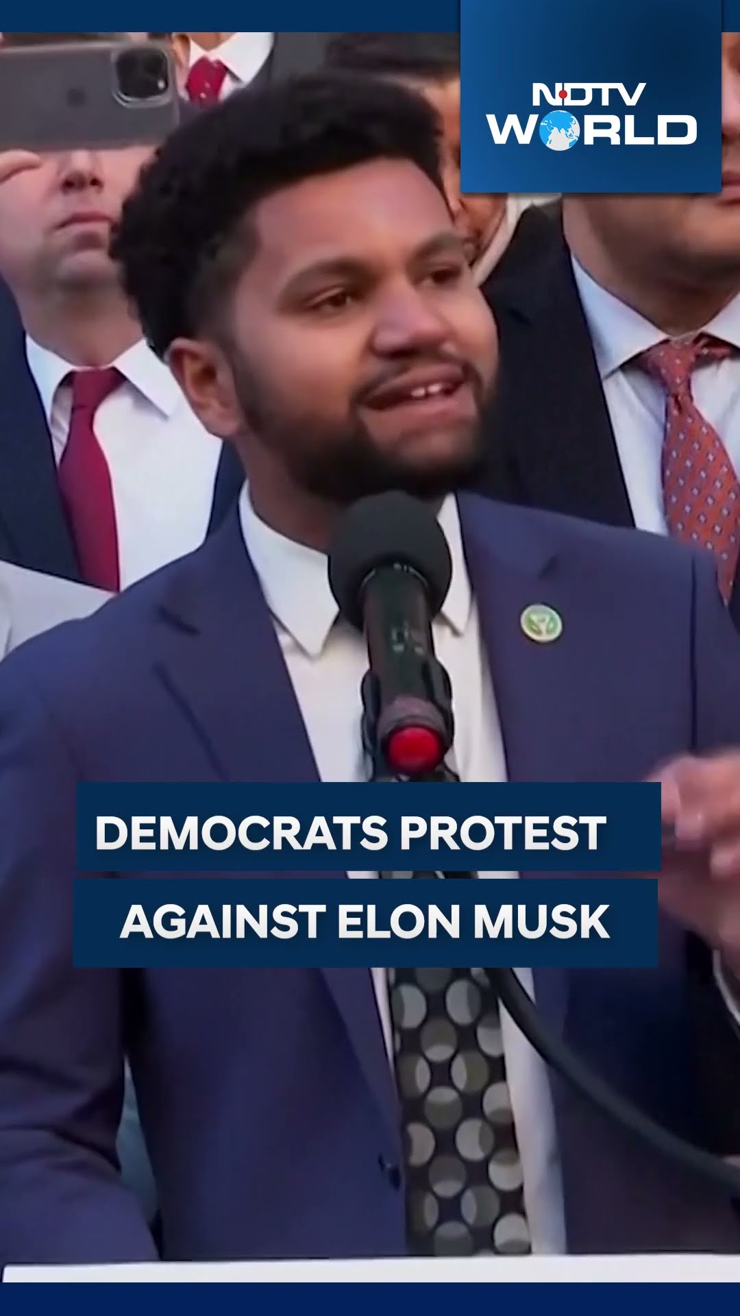 Protests Against Elon Musk, Donald Trump In Washington DC