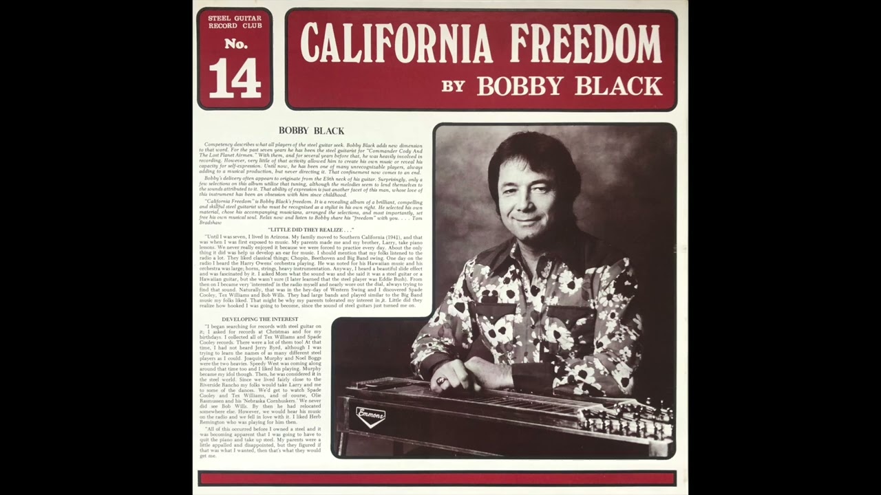 Bobby Black - Midnight At The Oasis - Pedal Steel Guitar