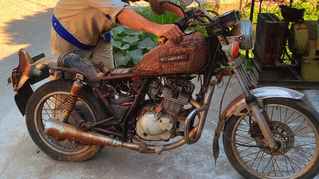 Restoring SUZUKI Sport Motorcycle Forgotten for Years // Restoration ...