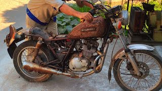 Restoring Suzuki Sport Motorcycle Forgotten For Years // Restoration Abandoned Suzuki Motorcycle