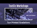 Sun Print Gradation - quick &amp; easy way to create textured gradations using fabric paint &amp; the sun.