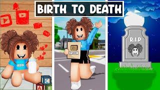 BIRTH To YOUTUBER To DEATH In Roblox Brookhaven!! BIRTH To YOUTUBER To DEATH In Roblox Brookhaven!!