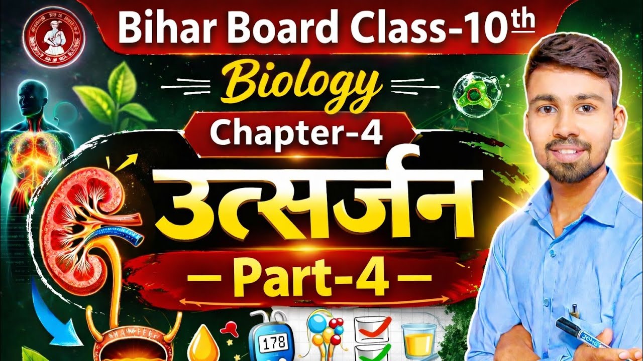  Bihar Board | Class 10th | Biology | Chapter–4  | उत्सर्जन | Part-4 | By.Rahul Sir 