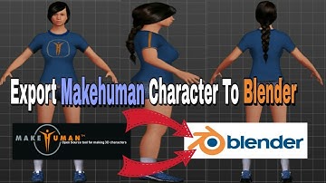 Importing - Exporting Makehuman Character to blender 3D Animation Software | Make Joke Of | Tutorial