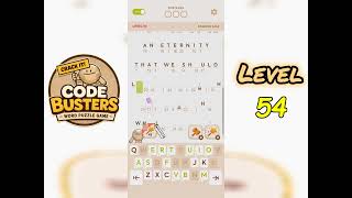 Code Busters Level 54 Walkthrough