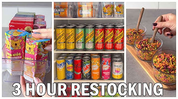 3 Hour Restocking ASMR Videos To Fall Asleep To | Cleaning/Organising/Restocking✨