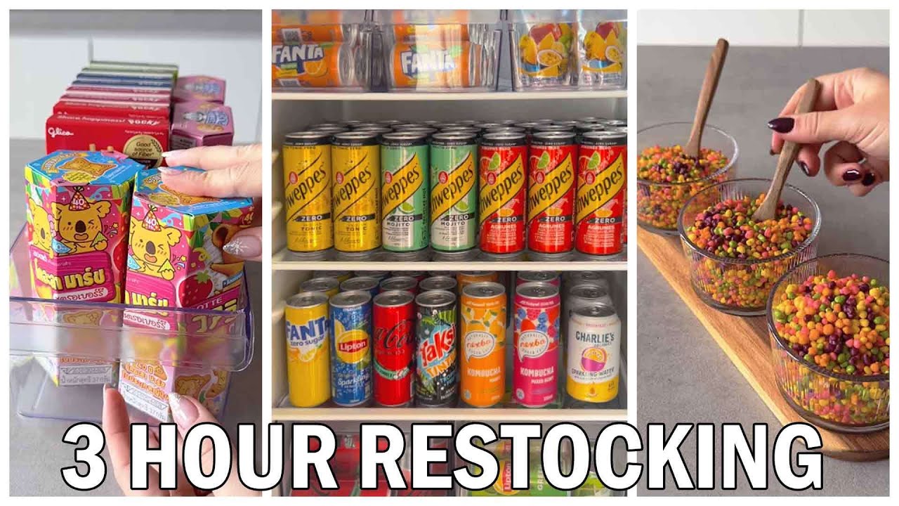 3 Hour Restocking ASMR Videos To Fall Asleep To | Cleaning/Organising ...