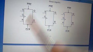 Flip flops with asynchronous inputs