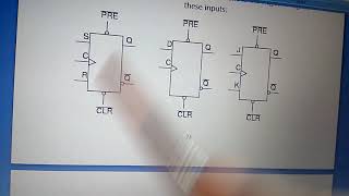 Flip flops with asynchronous inputs
