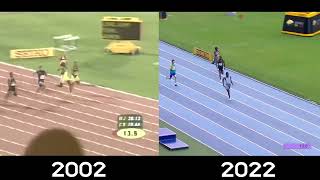 2002 Usain Bolt 🆚 2022 Letsile Tebogo