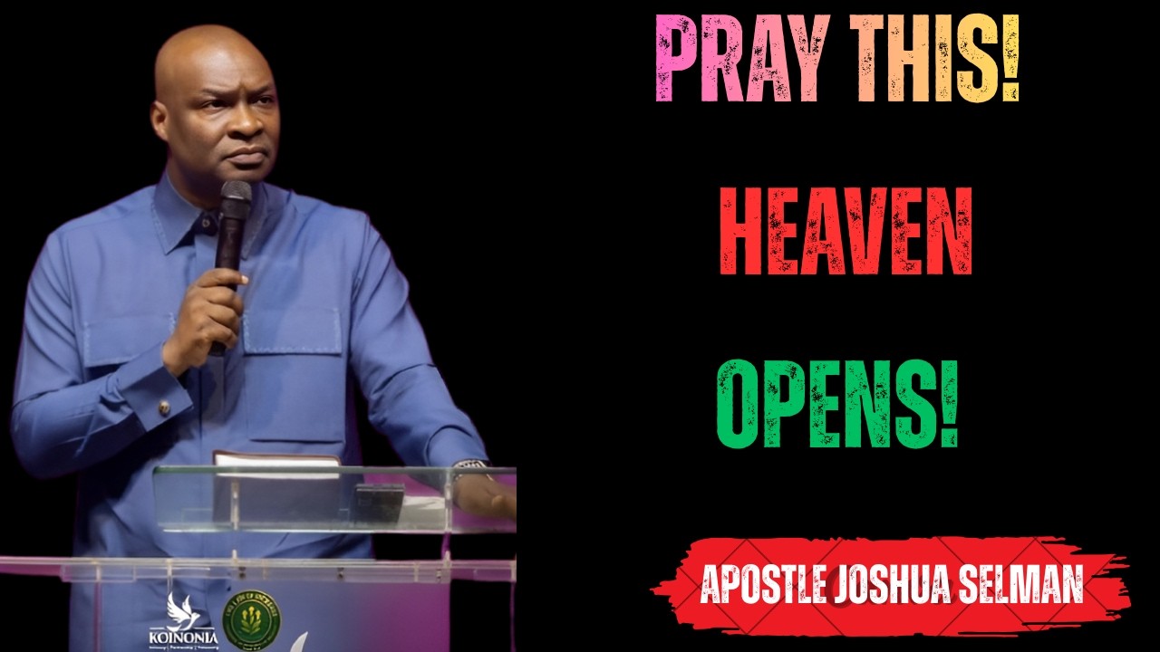 30 Minutes Powerful Open Heaven Morning Prayer Before You Start Your Day | Apostle Joshua Selman
