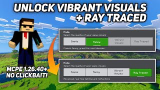 How To Unlock Vibrant Visuals + Ray Traced in Minecraft PE (ANY ANDROID DEVICES) screenshot 4