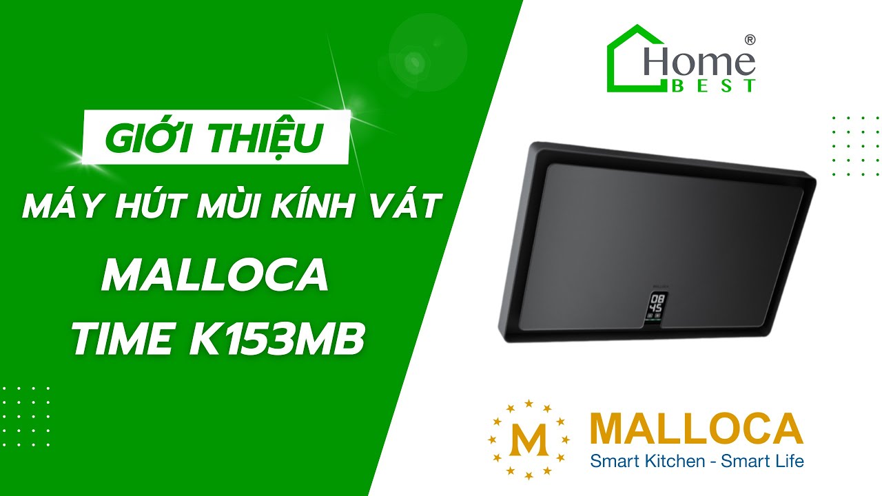 Homebest | Máy hút mùi kính vát Malloca TIME K-153MB
