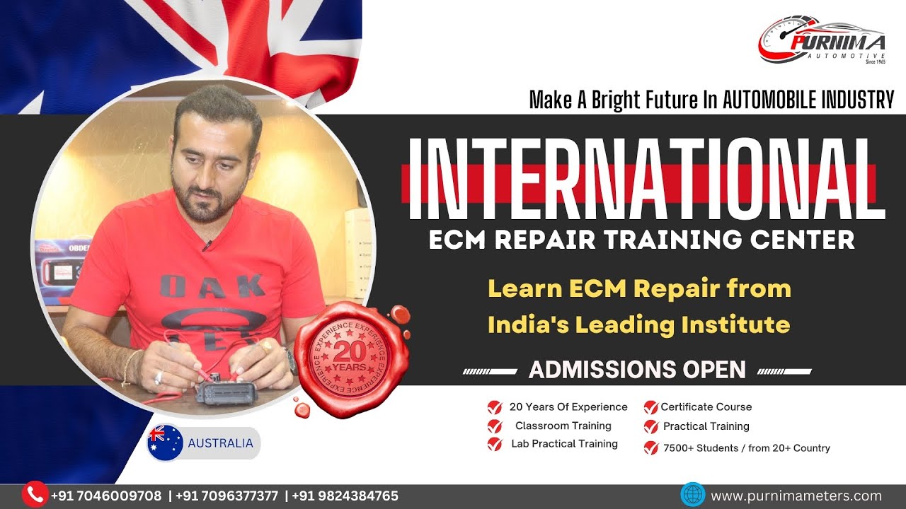 Completed ECM Repair Course Mr.Ravi (Australia) International ECM Repair Training Center