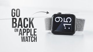 How to Go Back on Apple Watch (tutorial)
