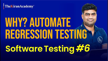 Software Testing In Hindi | Why Automate Regression Testing Is Important? | Benefits | #kiransir
