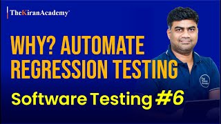 Software Testing In Hindi | Why Automate Regression Testing Is Important? | Benefits | #kiransir screenshot 2