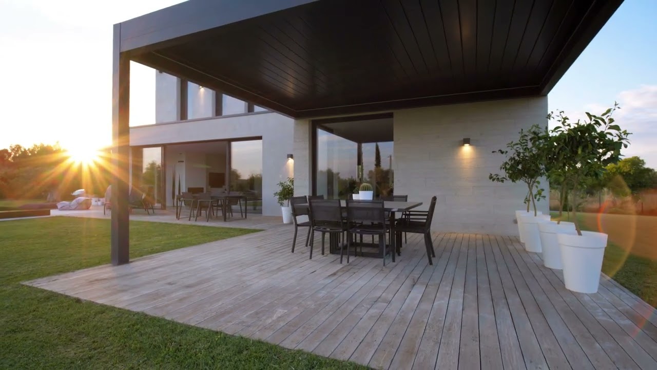 Биоклиматическая пергола от Golden Terrace