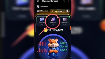 4th July Morse Code Hamster Kombat _ 1Million Coin Daily Cipher _ Hamster Kombat Today Daily Cipher