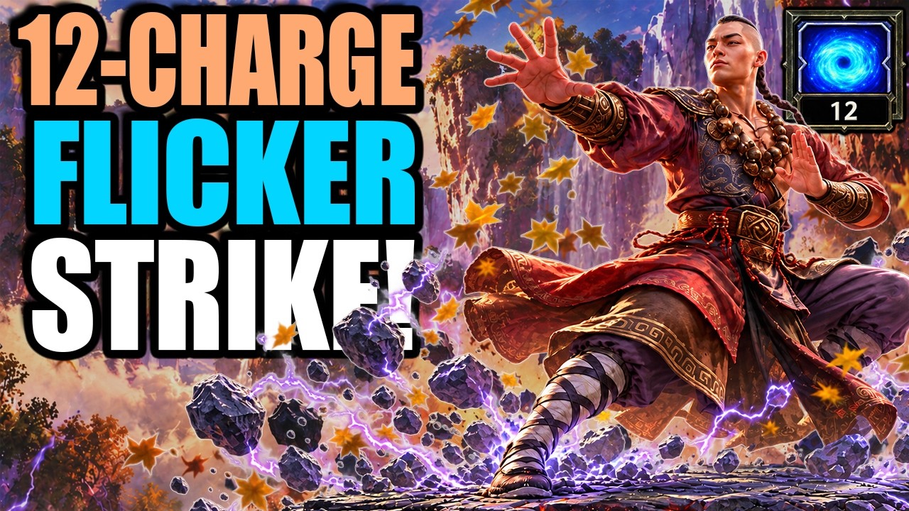 12-Charge Flicker Strike + Falling Thunder is INSANE | PoE 2 Invoker Build