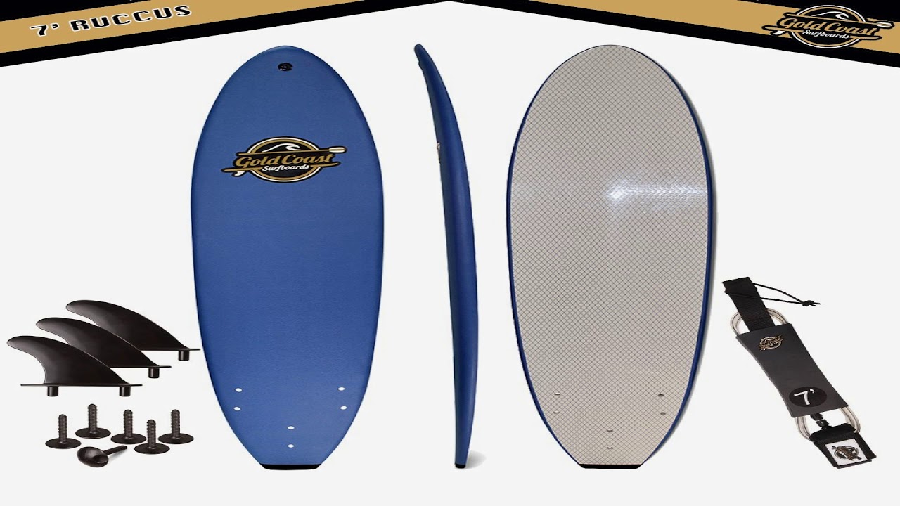 GCS 7’ Soft Top Surfboard 7ft Ruccus Fun Performance Foam
