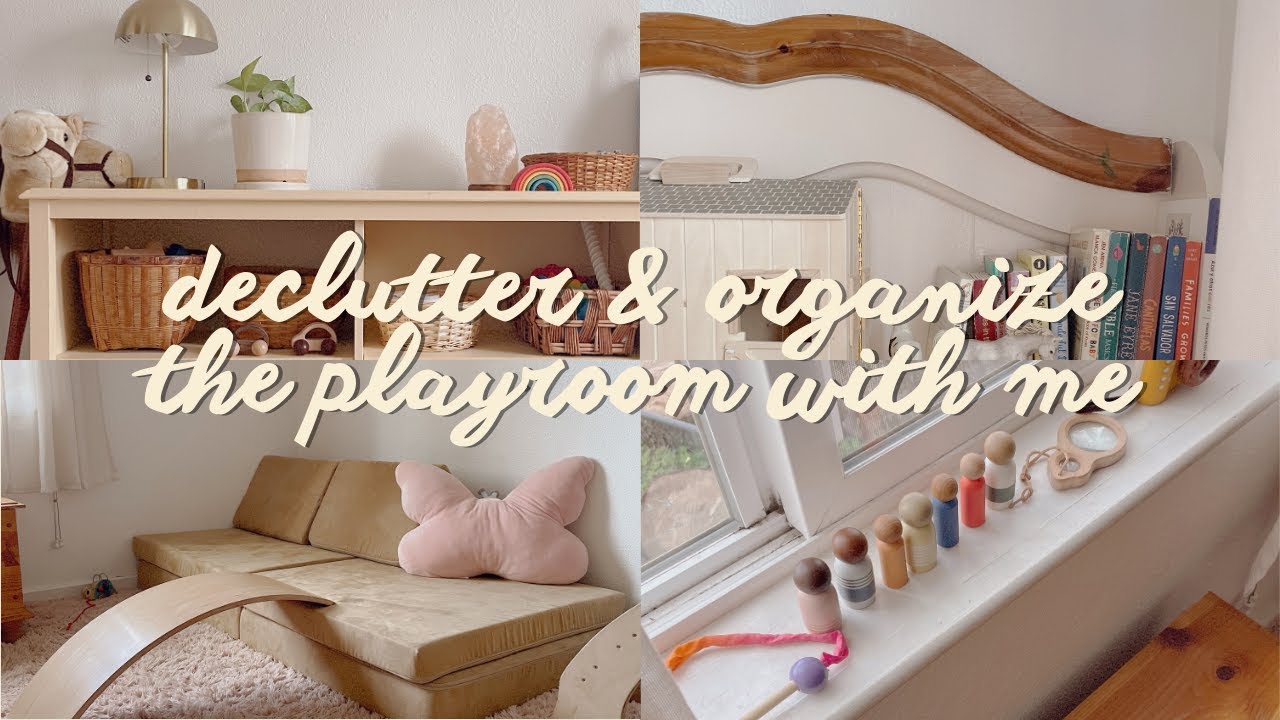 decluttering my kids' toys + organizing our waldorf inspired playroom + room tour