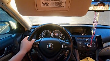 2010 Acura TSX POV Test Drive Late Afternoon In Sonora California