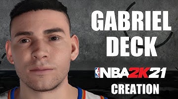 NBA 2K21 ✪ Gabriel Deck | Oklahoma City Thunder - Real Madrid // Player Face Creation