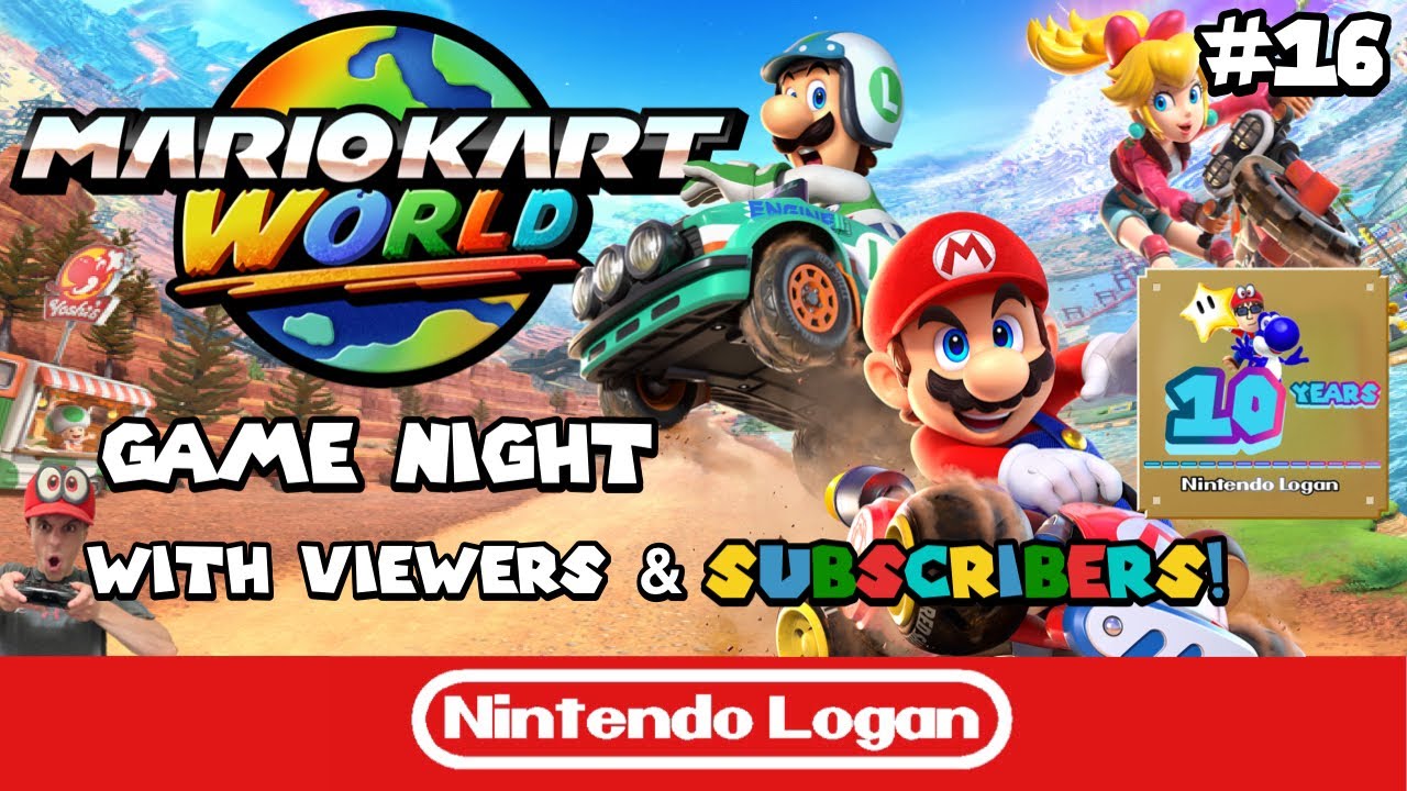 Mario Kart World Game Night with Viewers and Subscribers! #16 (Nintendo Switch 2)