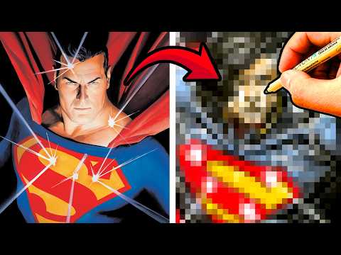 Marvel Artist Redraws Famous Comic Art!  Alex Ross' Superman!