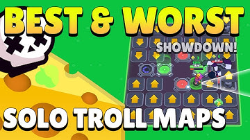🧀 BEST & WORST TROLL MAPS Solo Showdown | Brawl Stars