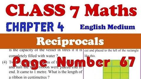Class 7 maths Chapter 4  reciprocals kerala syllabus Activity pageno 67 #class7 #class7maths_recipro