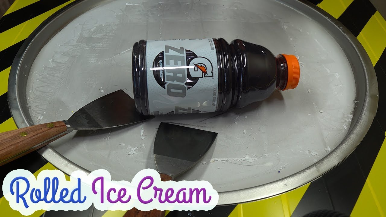 Gatorade Grapes Rolled Ice Cream Made with Gatorade Energy Drink