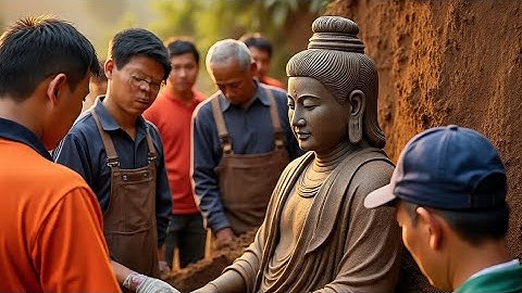 🇻🇳🇻🇳🇻🇳Tượng Quan Âm Ló Đầu Sau Cơn Lũ Đà Nẵng – Ánh Sáng Từ Bi Sau 100 Năm #shorts